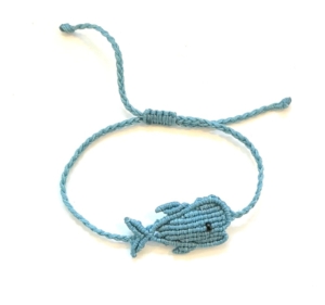Custom Azure Humpback Whale Bracelet