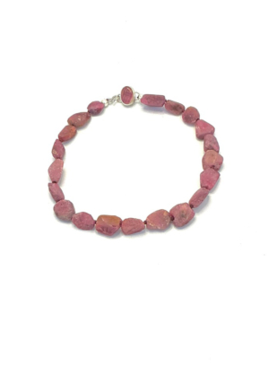 Raw Ruby Necklace